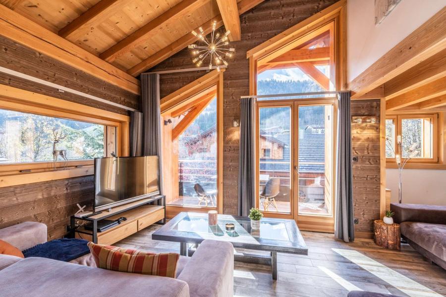 Holiday in mountain resort 6 room apartment 11 people (ETOILE) - Résidence Hirondelle - Morzine - Living room