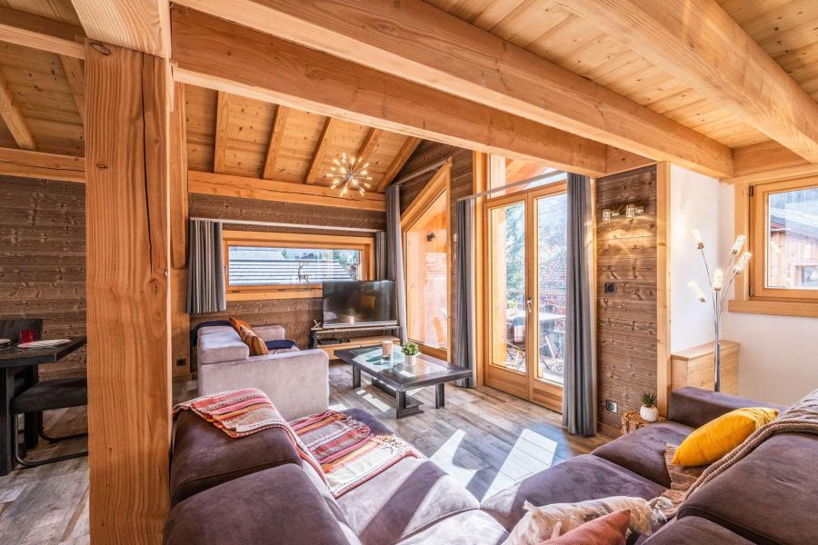 Urlaub in den Bergen 6-Zimmer-Appartment für 11 Personen (ETOILE) - Résidence Hirondelle - Morzine - Wohnzimmer