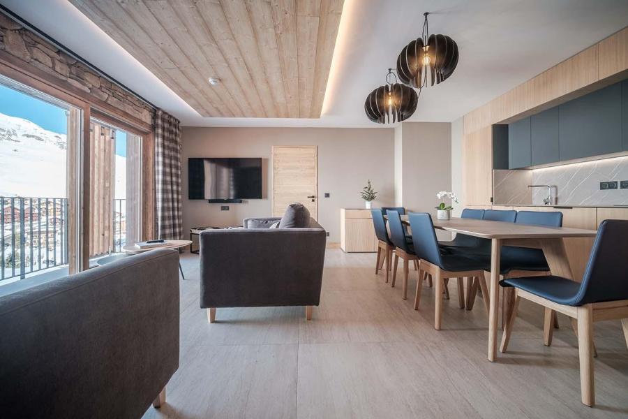 Urlaub in den Bergen 4-Zimmer-Berghütte für 8 Personen (81m²) - Résidence Hôtelière Denali - Tignes - Wohnzimmer