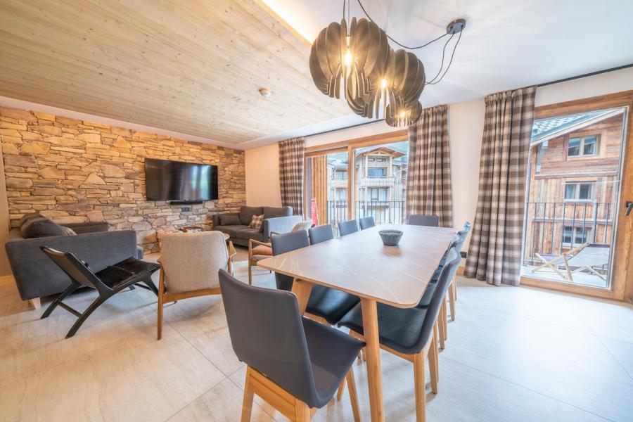 Urlaub in den Bergen 5 Zimmer Maisonettewohnung für 10 Personen (82) - Résidence Hôtelière Denali - Tignes - Wohnzimmer