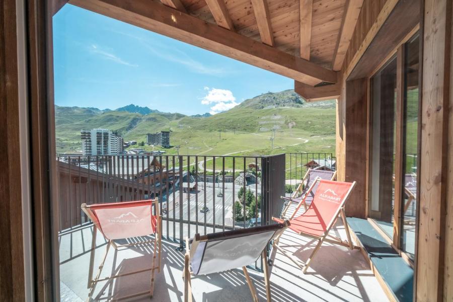 Vakantie in de bergen Appartement 3 kamers mezzanine 8 personen (80) - Résidence Hôtelière Denali - Tignes - Balkon