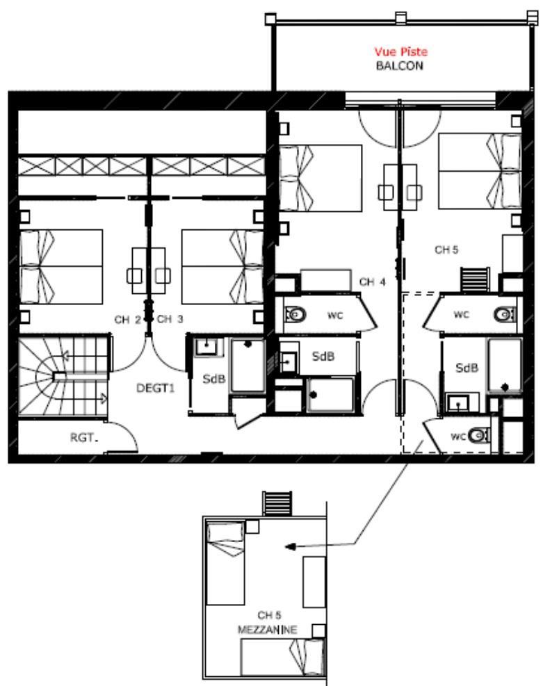 Vakantie in de bergen Appartement duplex 6 kamers 14 personen (508) - Résidence Hôtelière Sky - La Rosière - Kaart