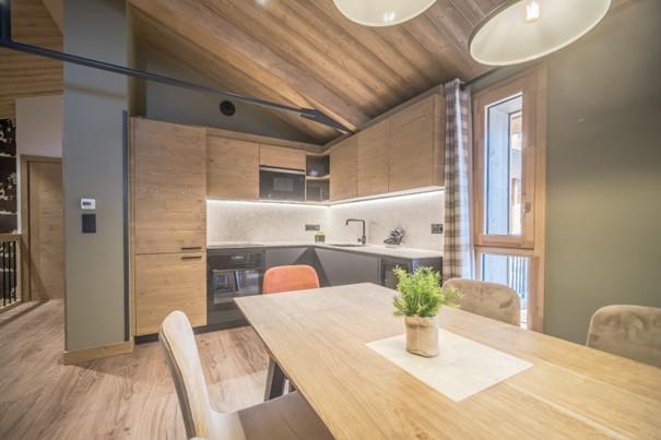 Vacaciones en montaña Apartamento 3 piezas cabina duplex para 6 personas (400) - Résidence Hôtelière Sky - La Rosière - Cocina