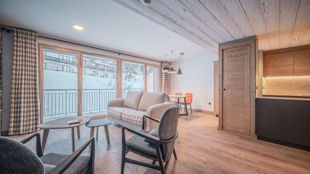 Vacances en montagne Appartement duplex 3 pièces 4-6 personnes (506) - Résidence Hôtelière Sky - La Rosière - Séjour