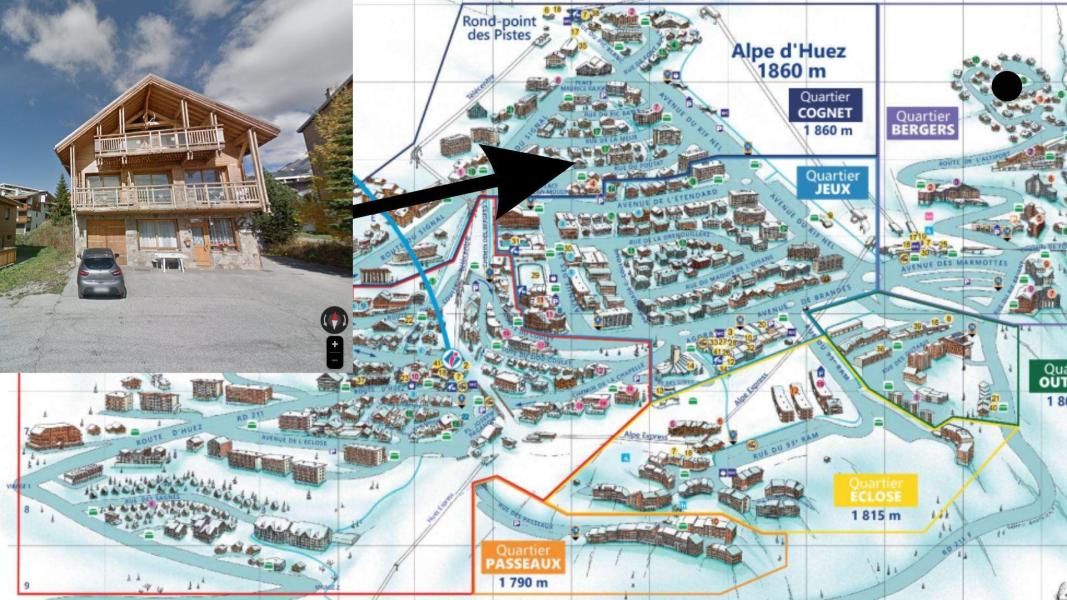 Urlaub in den Bergen Résidence Imaya - Alpe d'Huez - Plan