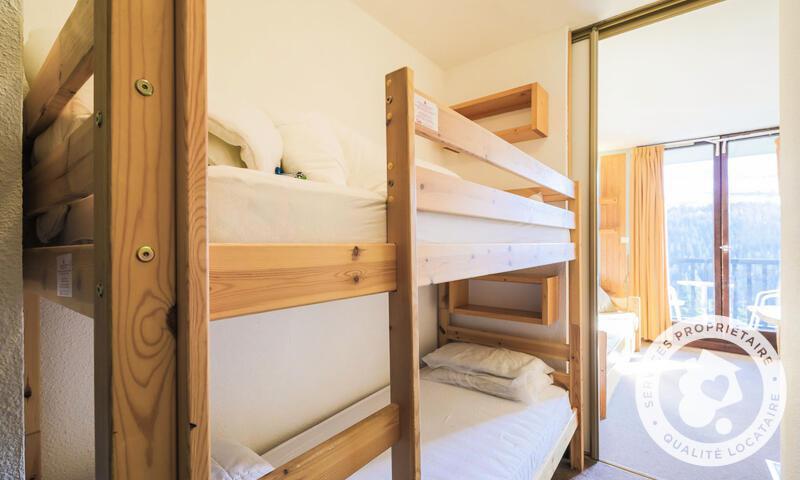 Rent in ski resort Studio 4 people (Confort 28m²-4) - Résidence Iris - MH - Flaine - Bunk beds