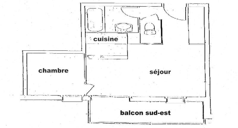 Vacaciones en montaña Apartamento 2 piezas para 4 personas (33) - Résidence Isabella D - Les Saisies - Alojamiento