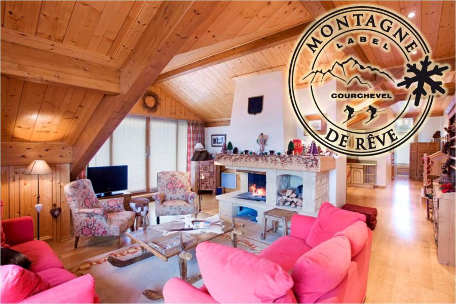 Urlaub in den Bergen 3-Zimmer-Appartment für 6 Personen - Résidence Jean Blanc Sports - Courchevel - Wohnzimmer