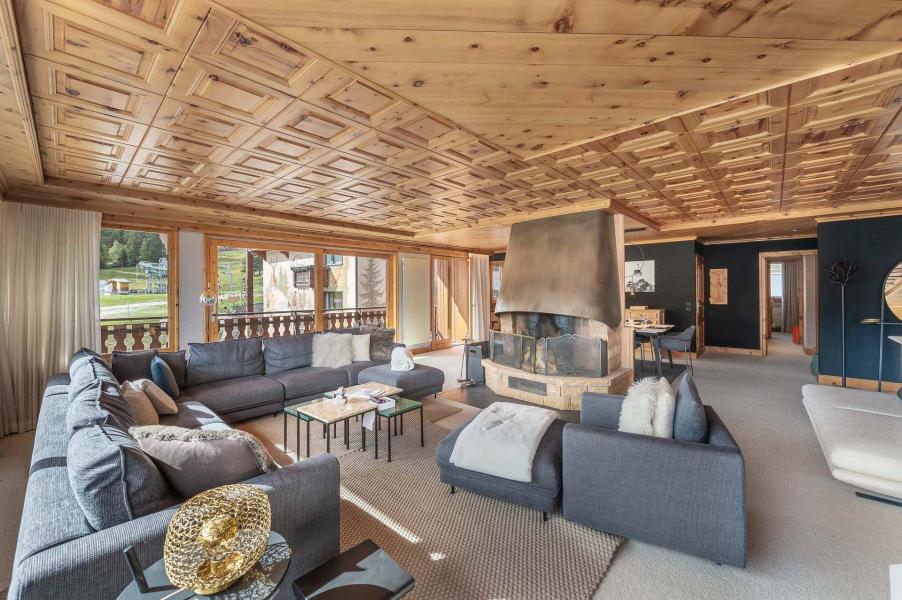 Urlaub in den Bergen 4-Zimmer-Appartment für 7 Personen (3) - Résidence Jean Blanc Sports - Courchevel - Wohnzimmer