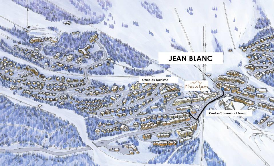 Urlaub in den Bergen Résidence Jean Blanc Sports - Courchevel - Plan
