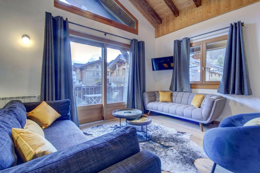 Holiday in mountain resort 6 room apartment 10 people (6) - Résidence Jeanette - Morzine - Living room