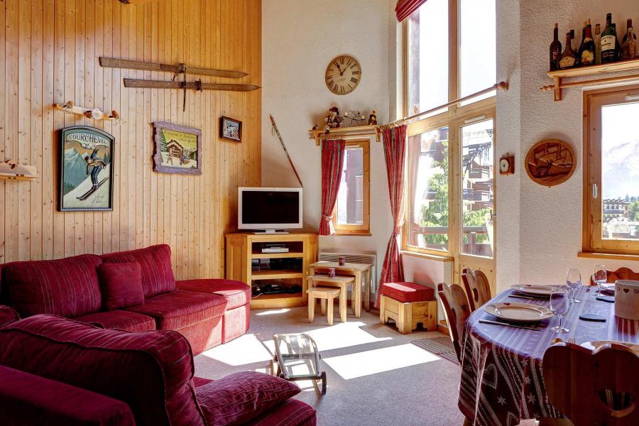 Urlaub in den Bergen 4 Zimmer Maisonettewohnung für 9 Personen (210) - Résidence Kalinka - La Tania - Wohnzimmer