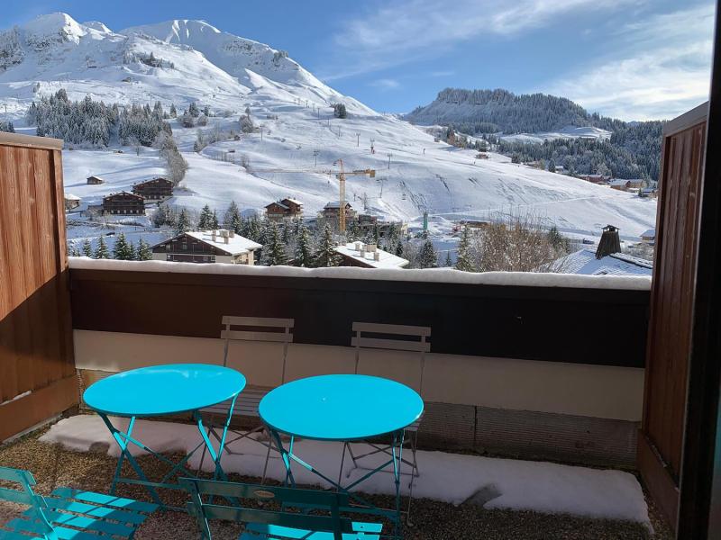 Vacanze in montagna Studio con alcova per 4 persone - Résidence Kodiac - Le Grand Bornand - Balcone