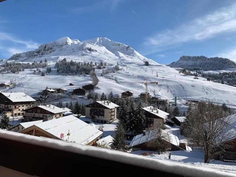 Urlaub in den Bergen Studio Schlafnische 4 Personen - Résidence Kodiac - Le Grand Bornand - Balkon