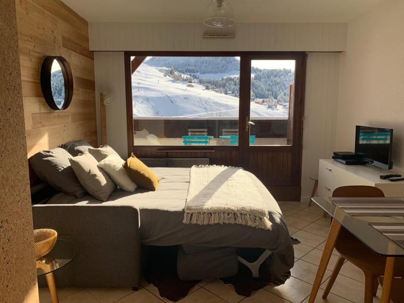 Urlaub in den Bergen Studio Schlafnische 4 Personen - Résidence Kodiac - Le Grand Bornand - Schlafzimmer