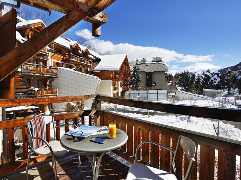 Urlaub in den Bergen Résidence l'Adret - Serre Chevalier - Balkon