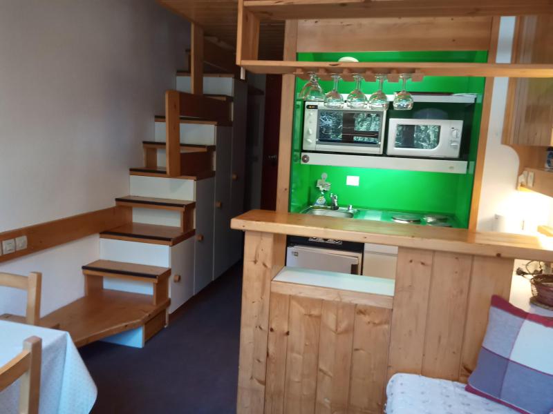 Vacaciones en montaña Apartamento 1 piezas mezzanine para 5 personas (340) - Résidence l'Aiguille Grive Bât I - Les Arcs - Cocina