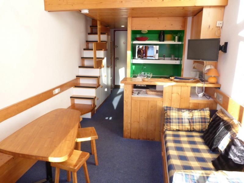 Vakantie in de bergen Appartement 1 kamers 5 personen (320) - Résidence l'Aiguille Grive Bât I - Les Arcs - Woonkamer