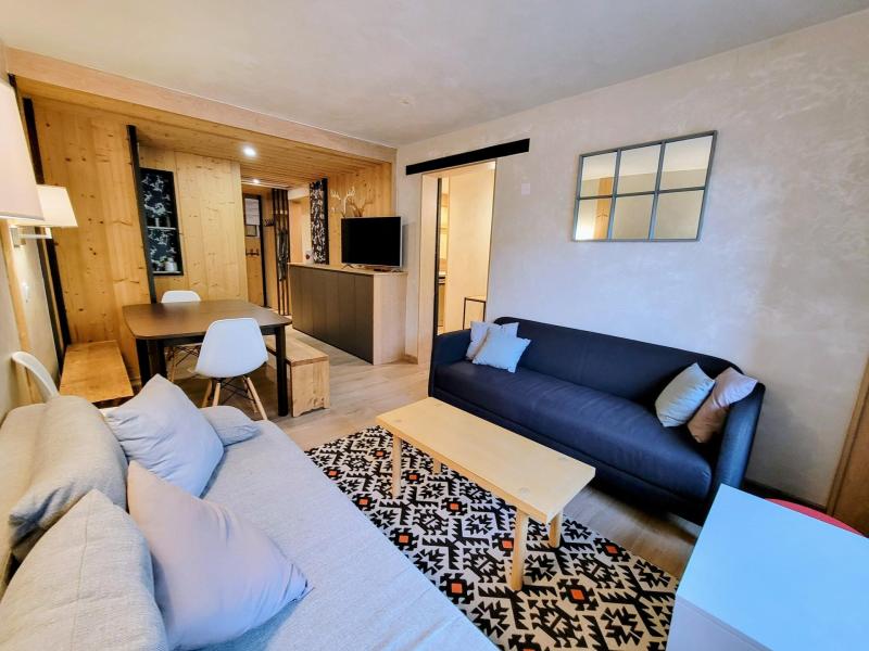 Vakantie in de bergen Appartement 3 kabine kamers 8 personen (332) - Résidence l'Aiguille Rouge - Les Arcs - Woonkamer