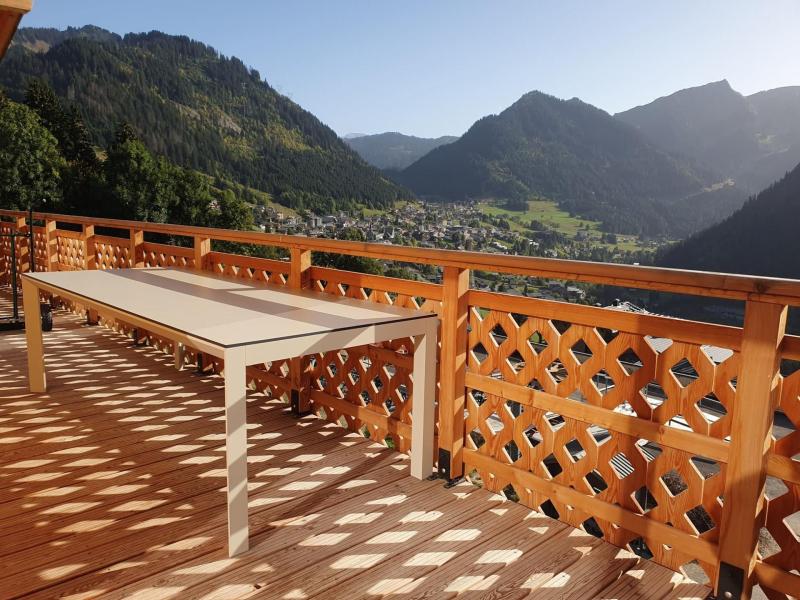 Vacaciones en montaña Apartamento 5 piezas para 10 personas - Résidence l'Alchimie - Châtel - Terraza