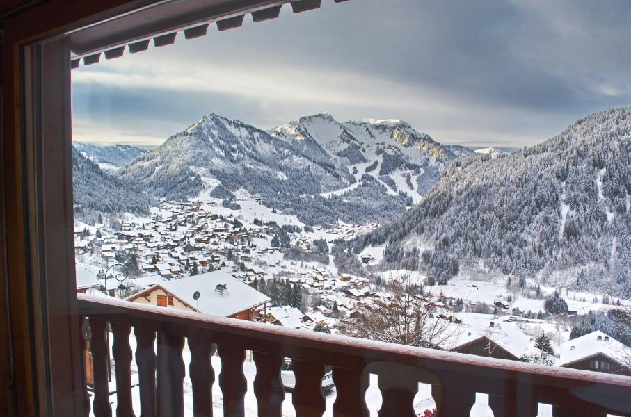 Urlaub in den Bergen 2-Zimmer-Holzhütte für 4 Personen (6) - Résidence l'Alexandra - Châtel - Balkon