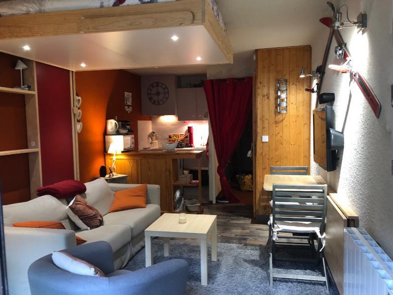 Urlaub in den Bergen Studio Schlafnische 4 Personen (202) - Résidence l'Arribau - Pra Loup - Wohnzimmer