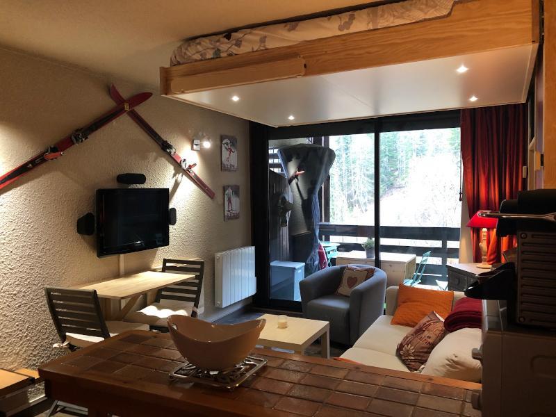 Urlaub in den Bergen Studio Schlafnische 4 Personen (202) - Résidence l'Arribau - Pra Loup - Wohnzimmer