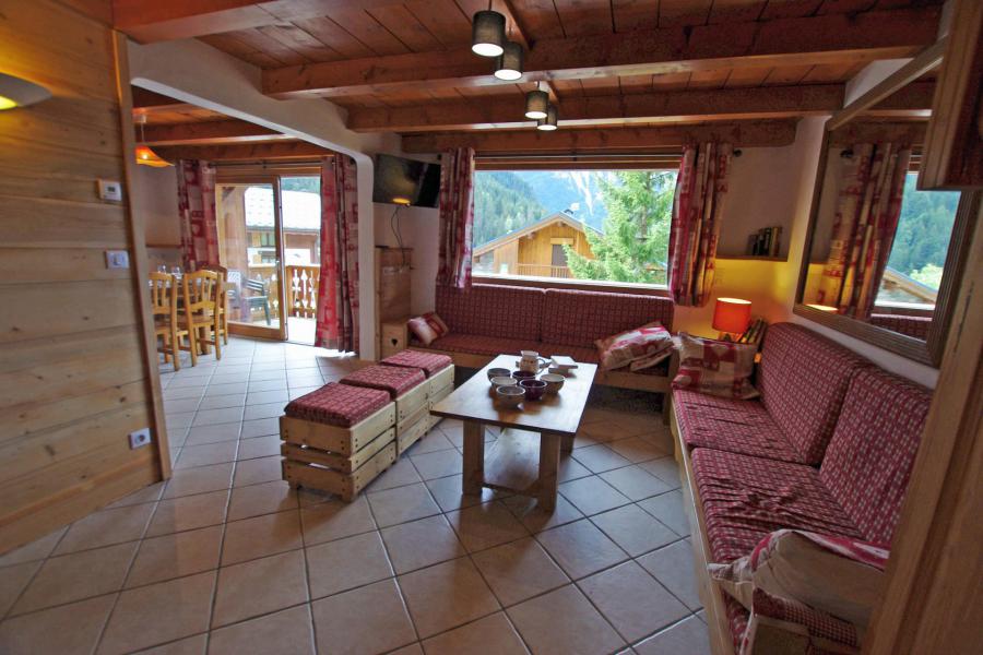 Vakantie in de bergen Appartement triplex 6 kamers 12 personen (002CH) - Résidence l'Echayer - Champagny-en-Vanoise - Woonkamer