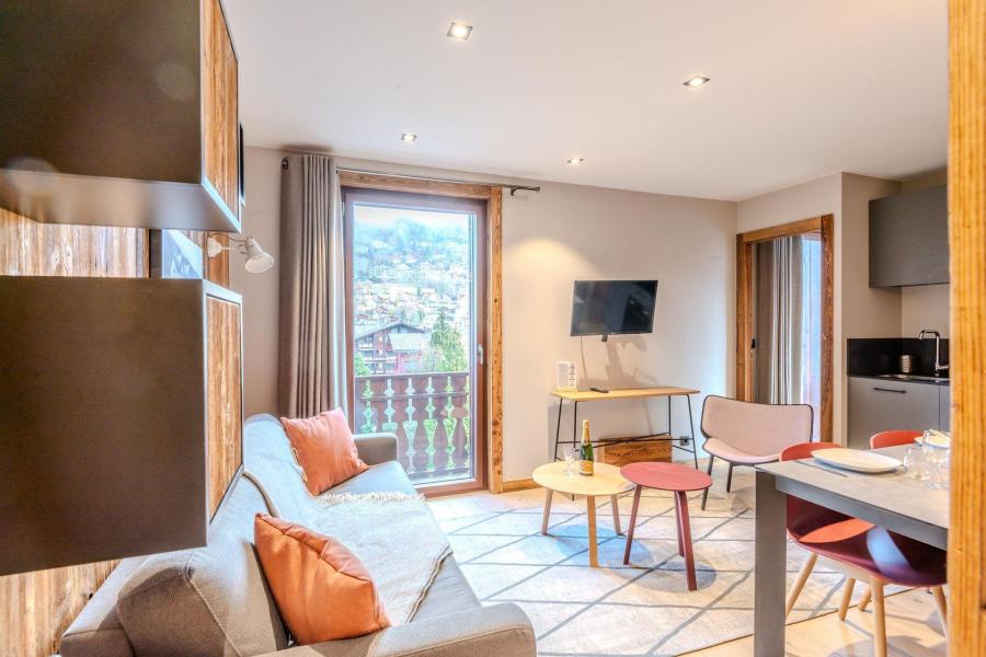 Vakantie in de bergen Appartement 2 kamers 4 personen (B3) - Résidence l'Edelweiss - Morzine - Woonkamer