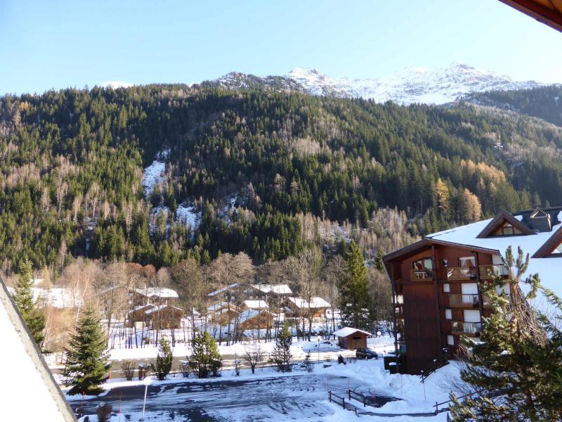 Vacaciones en montaña Apartamento cabina para 4 personas (J735) - Résidence l'Enclave - Les Contamines-Montjoie - Balcón