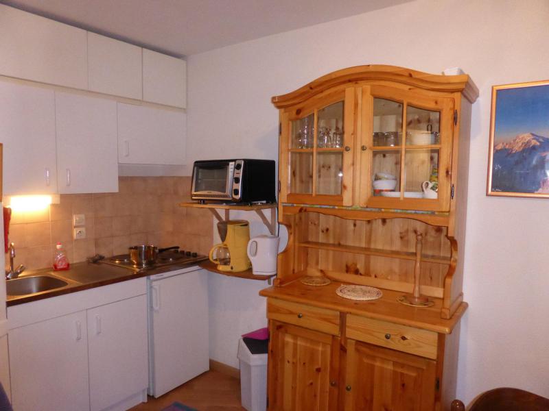 Vacanze in montagna Studio con alcova per 4 persone (819) - Résidence l'Enclave - Les Contamines-Montjoie - Cucina aperta