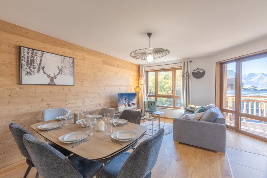 Vakantie in de bergen Appartement 4 kamers 6 personen (B22) - Résidence l'Expression - Alpe d'Huez - Woonkamer