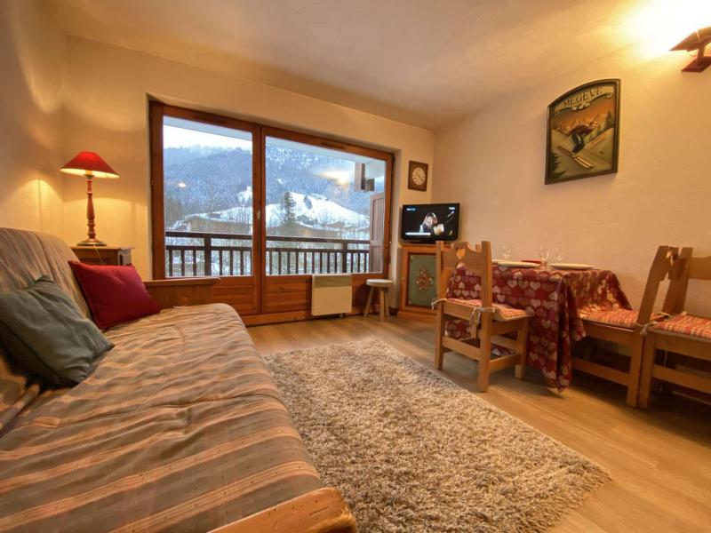 Vakantie in de bergen Studio bergnis 4 personen (02E) - Résidence l'Orée des Pistes - Praz sur Arly - Woonkamer