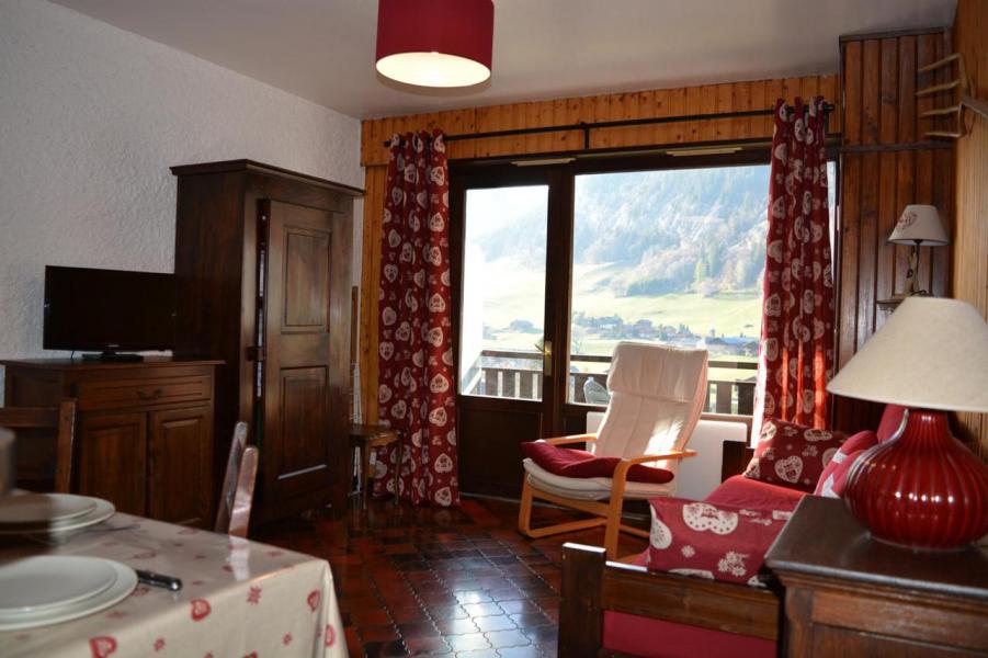 Urlaub in den Bergen Studio Schlafnische 4 Personen (B-2O) - Résidence l'Orée des Pistes - Le Grand Bornand - Wohnzimmer