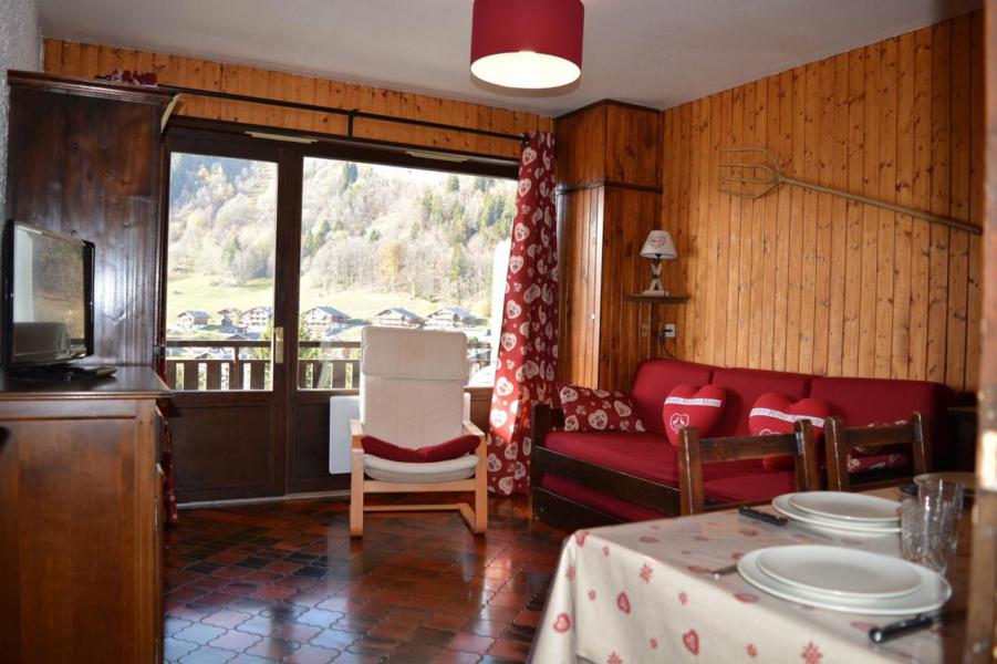 Urlaub in den Bergen Studio Schlafnische 4 Personen (B-2O) - Résidence l'Orée des Pistes - Le Grand Bornand - Wohnzimmer