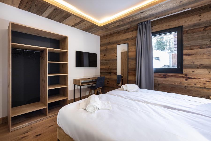 Urlaub in den Bergen 6-Zimmer-Holzhütte für 14 Personen (5) - Résidence l'Orée du Bois - La Rosière - Schlafzimmer
