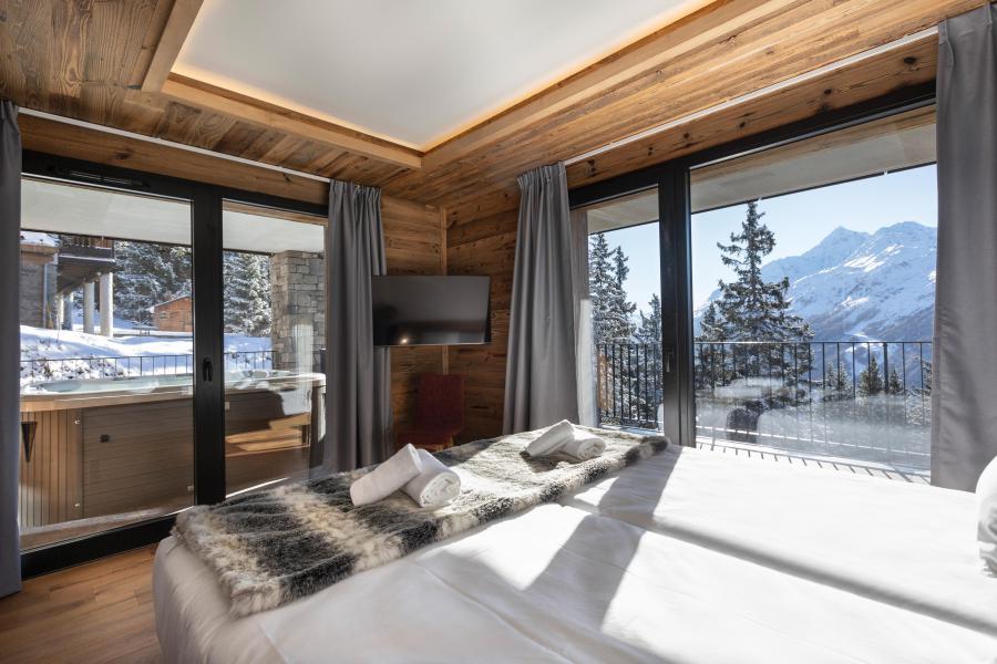 Urlaub in den Bergen 6-Zimmer-Holzhütte für 15 Personen (4) - Résidence l'Orée du Bois - La Rosière - Schlafzimmer