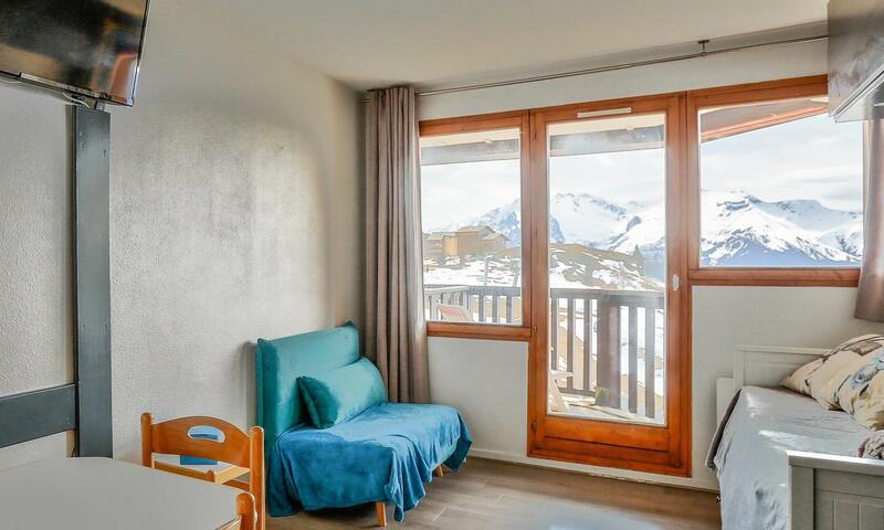 Каникулы в горах Квартира студия для 5 чел. (Sélection 22m²-3) - Résidence l'Ours Blanc - MH - Alpe d'Huez - Салон