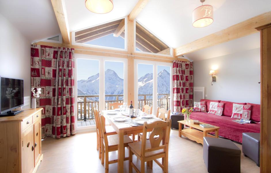Urlaub in den Bergen Résidence l'Ours Blanc - Les 2 Alpes - Wohnzimmer