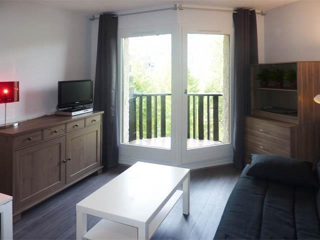 Holiday in mountain resort Studio sleeping corner 4 people (247) - Résidence l'Oustal - Les Orres - Living room