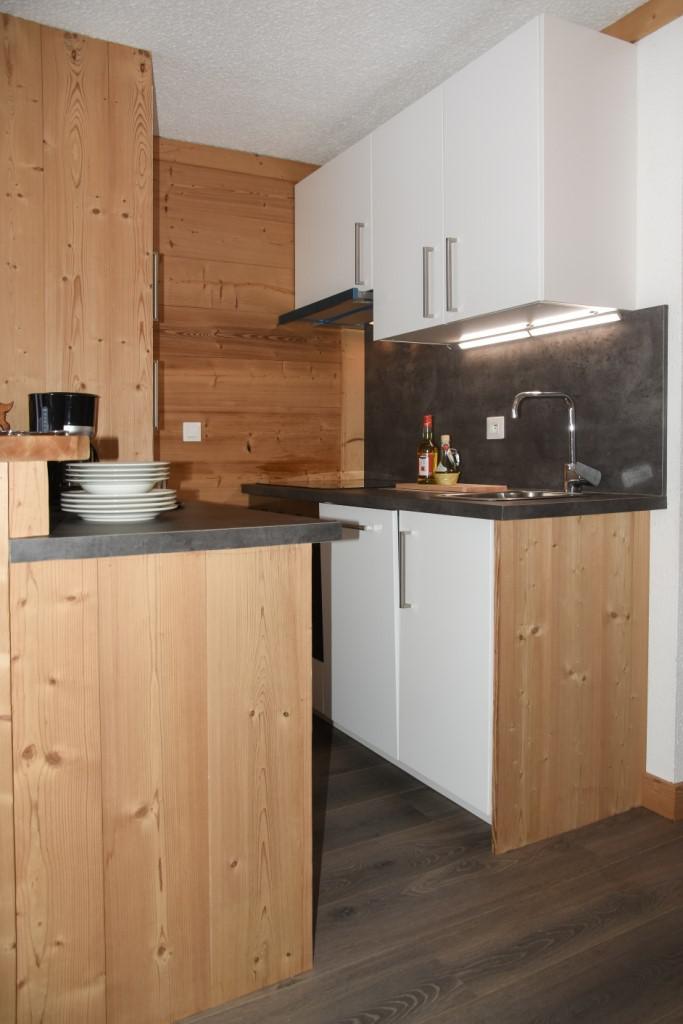 Urlaub in den Bergen 3-Zimmer-Appartment für 5 Personen (A215) - Résidence la Chamoisière - Montgenèvre - Kochnische