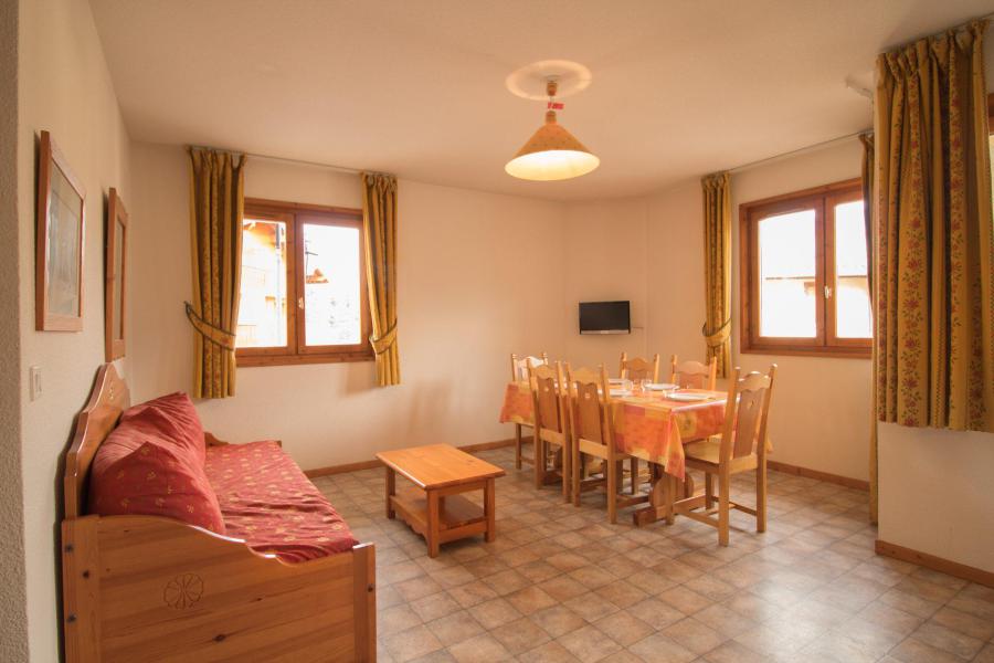 Vakantie in de bergen Appartement 3 kamers 6 personen (330) - Résidence la Combe II - Aussois - Woonkamer