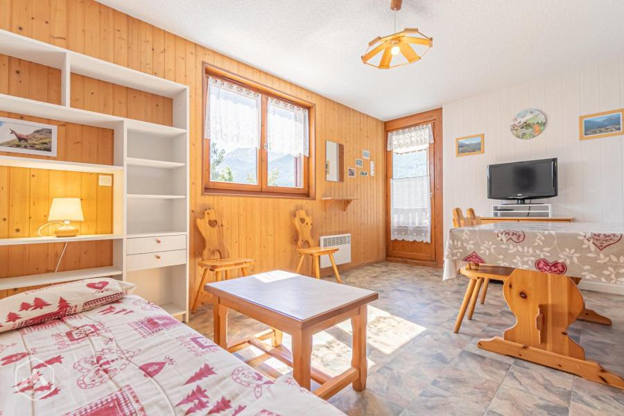 Vakantie in de bergen Appartement 2 kamers 4 personen (102) - Résidence La Corniche - Aussois - Woonkamer