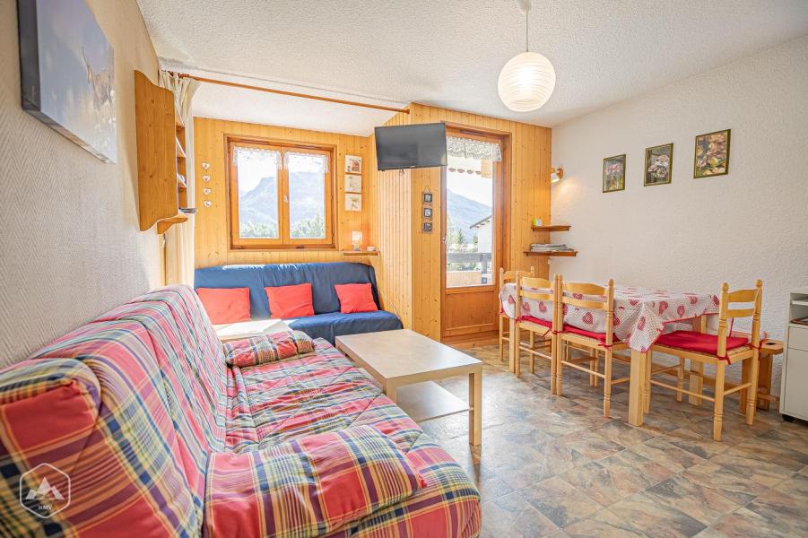 Vakantie in de bergen Appartement 2 kamers 5 personen (105) - Résidence La Corniche - Aussois - Woonkamer