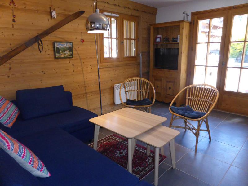 Vakantie in de bergen Appartement 2 kabine kamers 6 personen (798) - Résidence la Cressoua - Les Contamines-Montjoie - Woonkamer