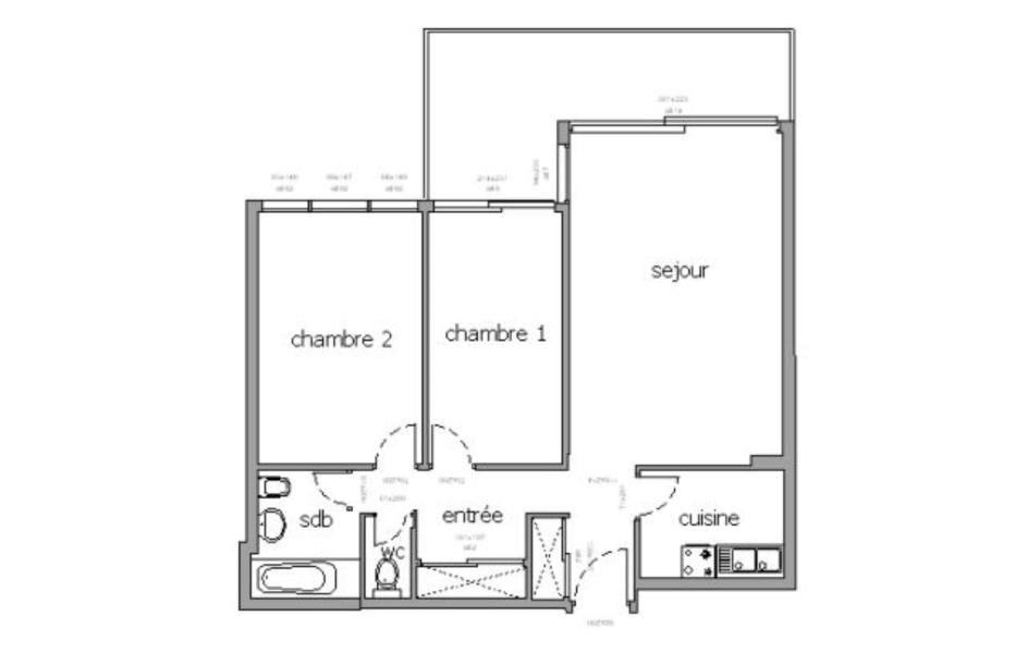 Vacances en montagne Appartement 3 pièces 8 personnes (102) - Résidence la Croisette - Chamrousse - Chambre