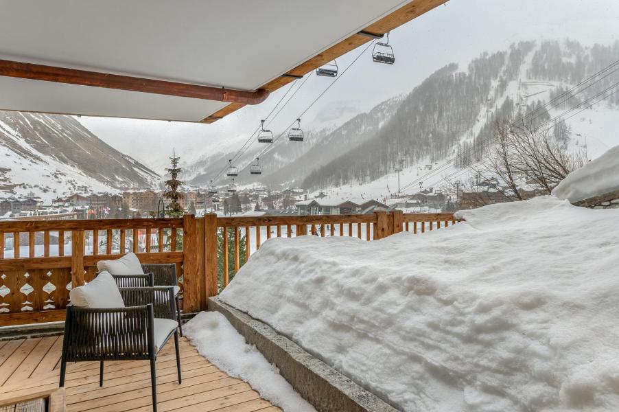 Vacances en montagne Appartement 6 pièces 10 personnes (1) - Résidence la Face - Val d'Isère - Terrasse
