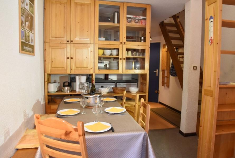 Vakantie in de bergen Appartement duplex 3 kamers 6 personen (B40) - Résidence la Ferme d'Augustin - Montgenèvre - Woonkamer