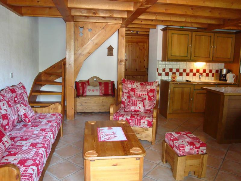 Vakantie in de bergen Appartement 4 kamers 7 personen (24) - Résidence la Ferme de Pralognan - Pralognan-la-Vanoise - Woonkamer
