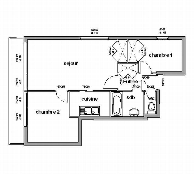 Vacanze in montagna Appartamento 3 stanze per 6 persone (036) - Résidence la Lauzière - Chamrousse - Mappa